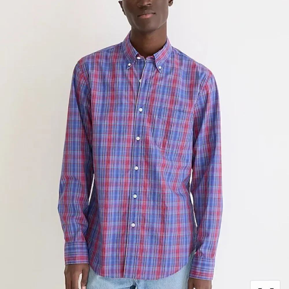 J. Crew Slim Secret Wash cotton poplin shirt